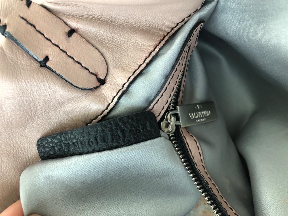 Valentino Pink Nappa Leather Bow Embellished Tote