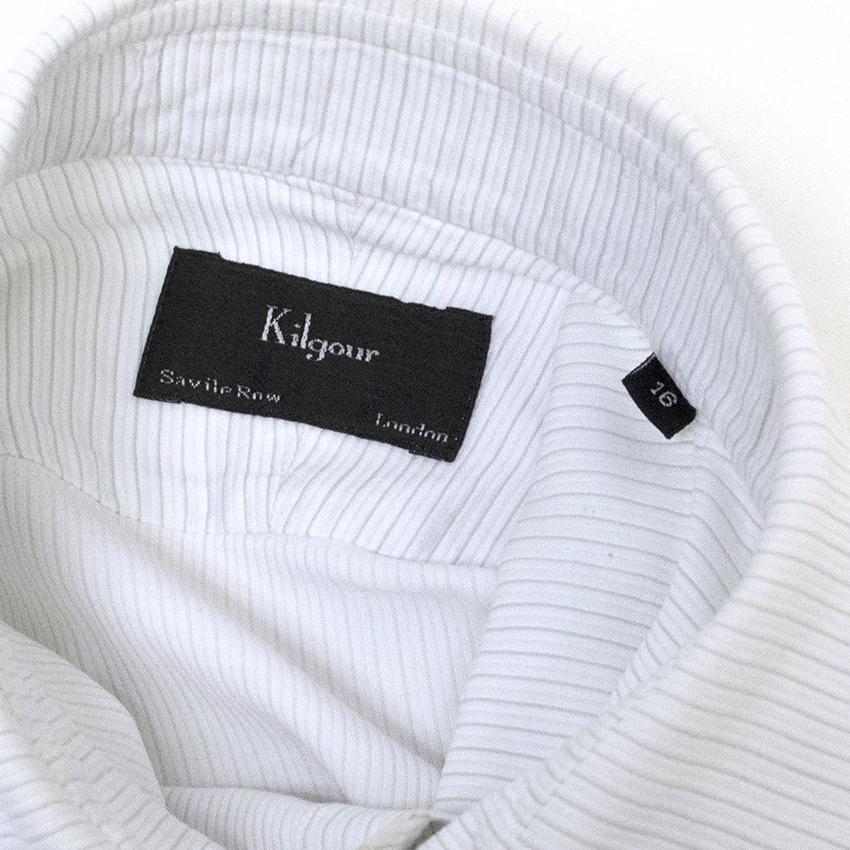 Kilgour White Pinstripe Shirt