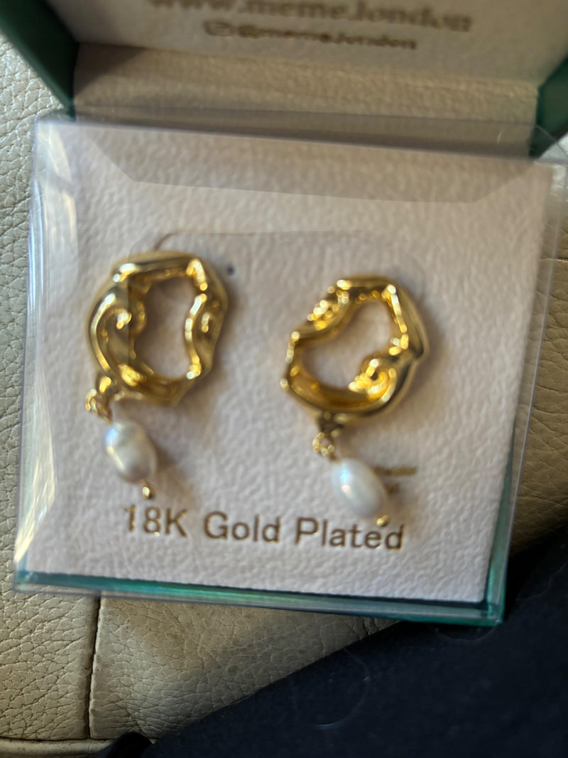 MeMe London Sparkle and Fan Earrings