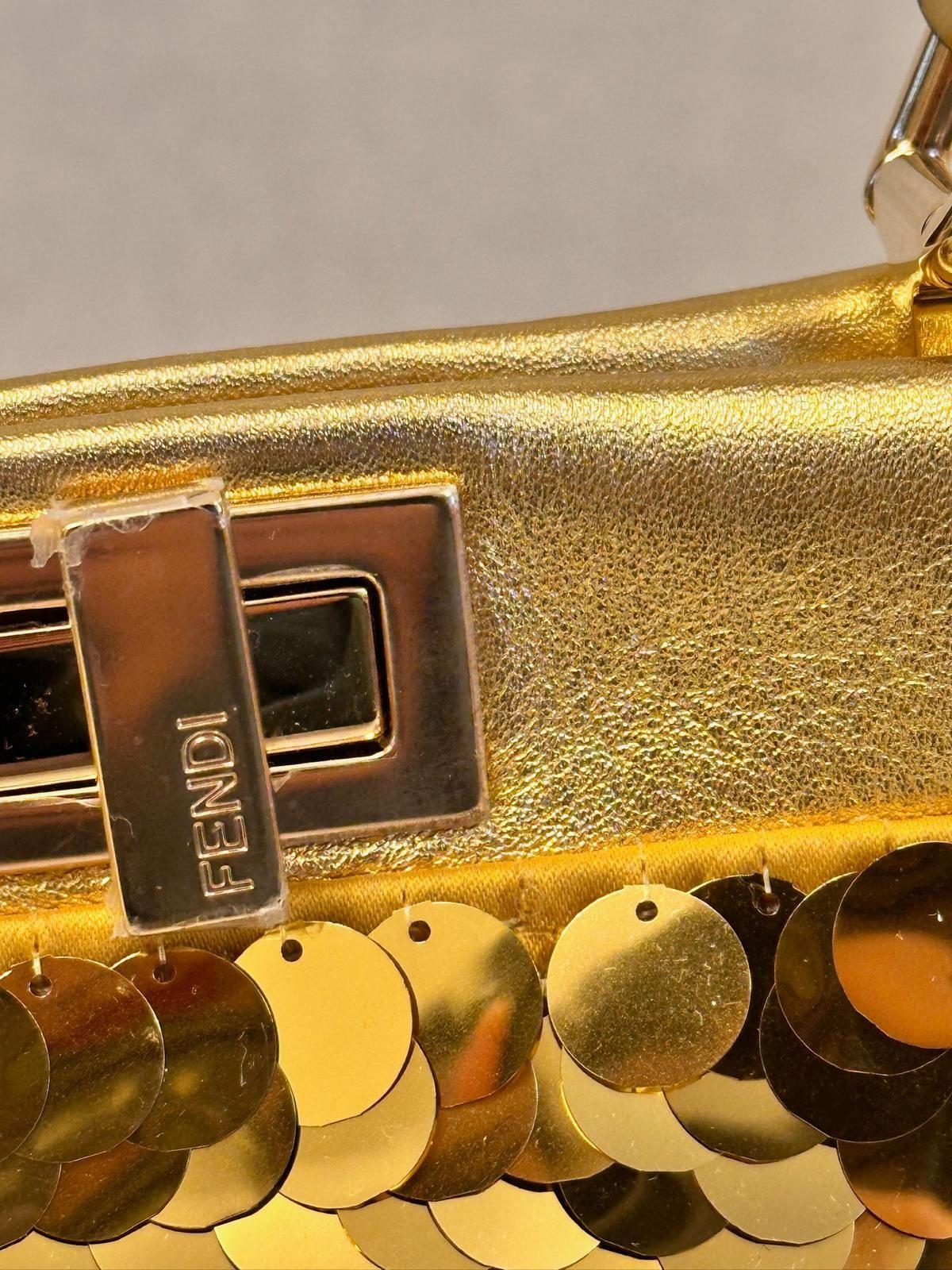 Fendi Gold Sequin Peekaboo
