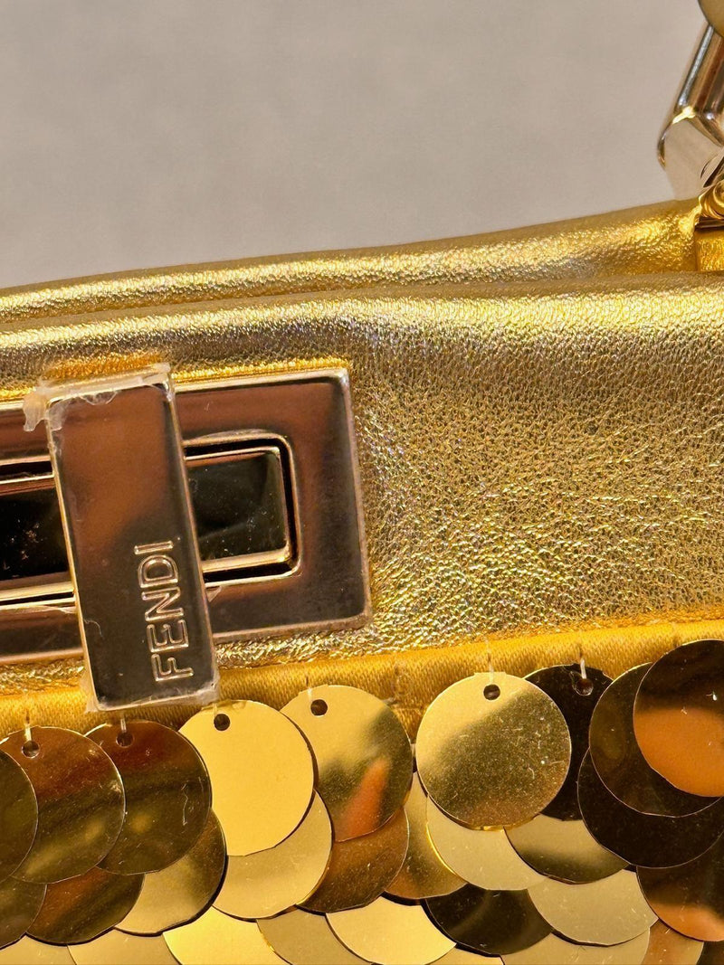 Fendi Gold Sequin Peekaboo