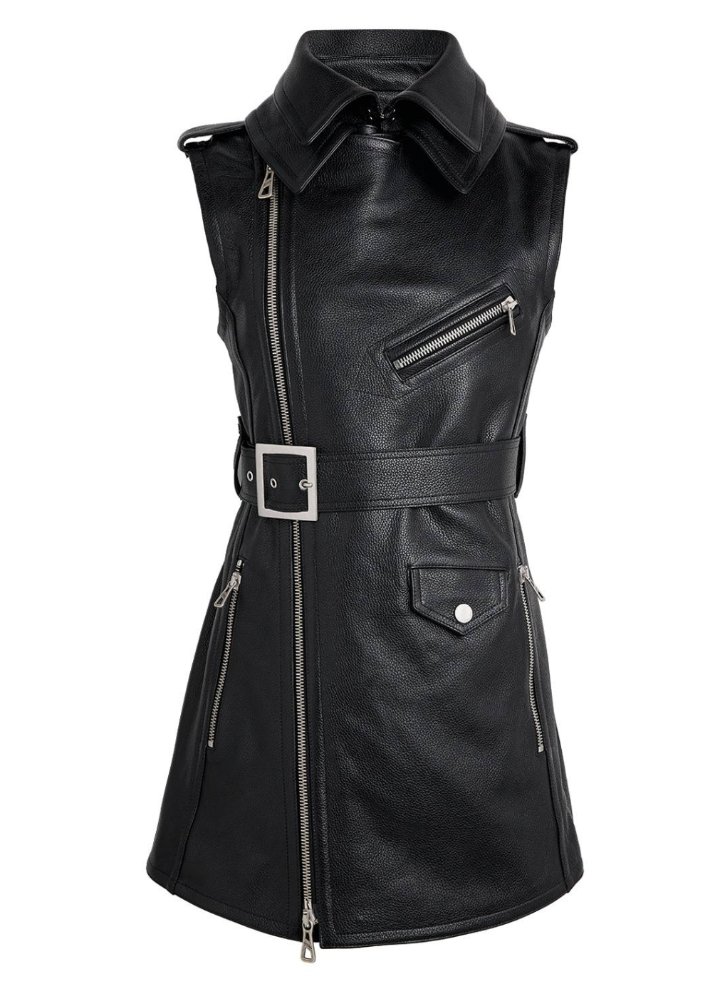 Jean Paul Gaultier Belted Leather Vest