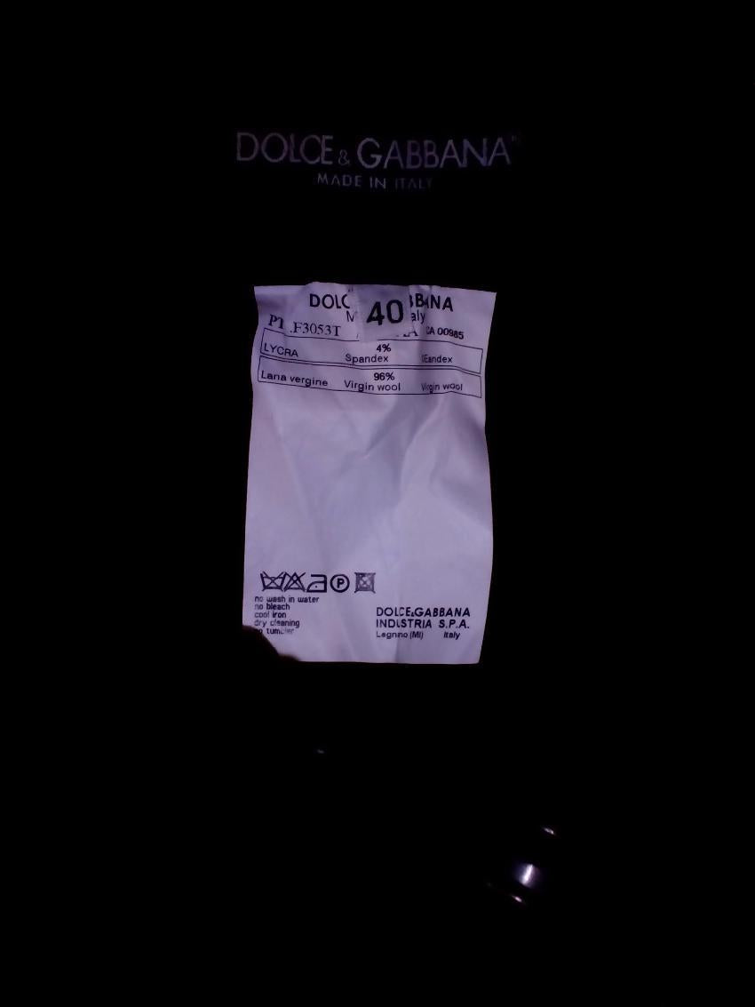 Dolce & Gabbana Black Wool Pants