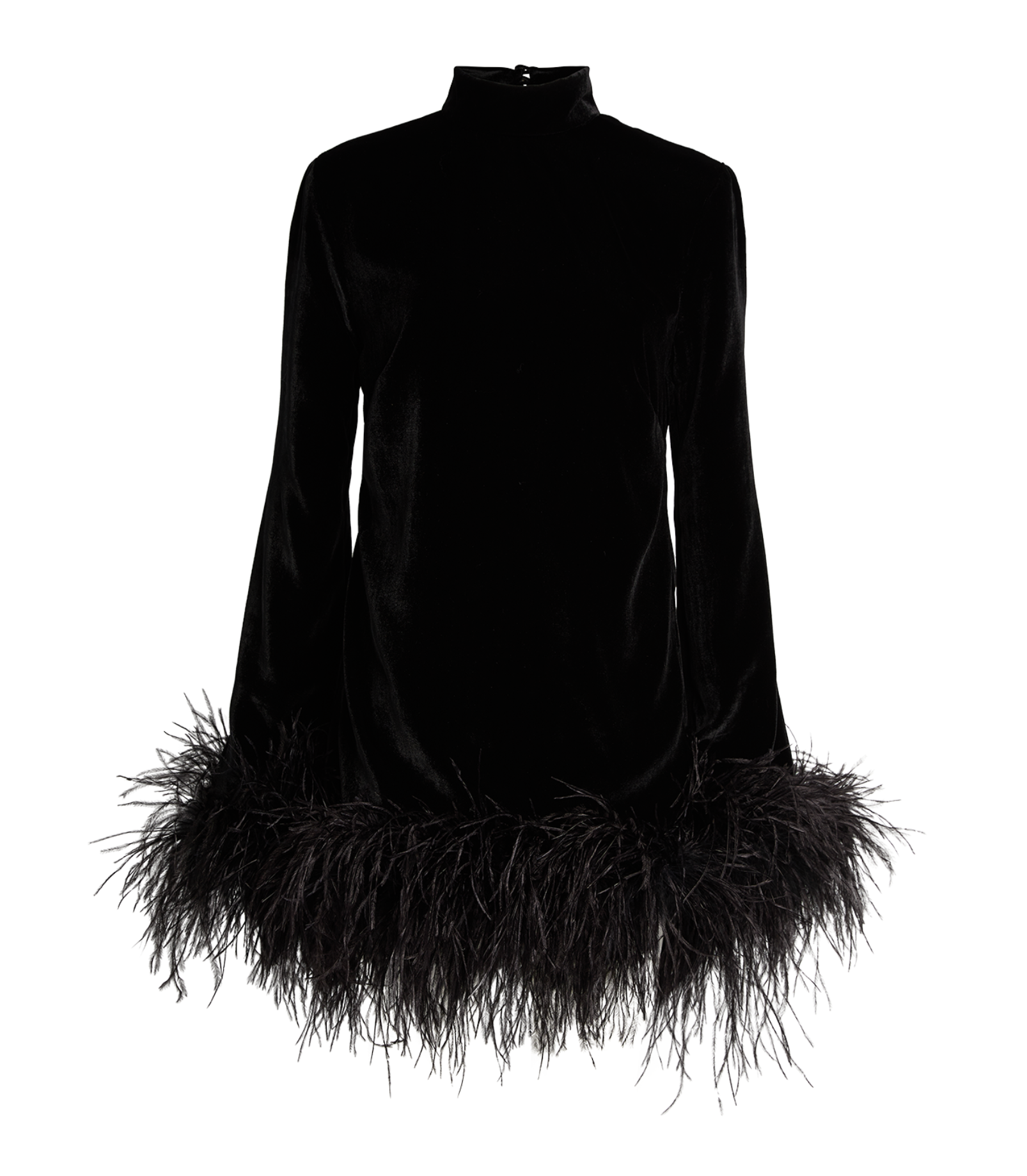 Taller Marmo Gina Feather-Trim Minidress