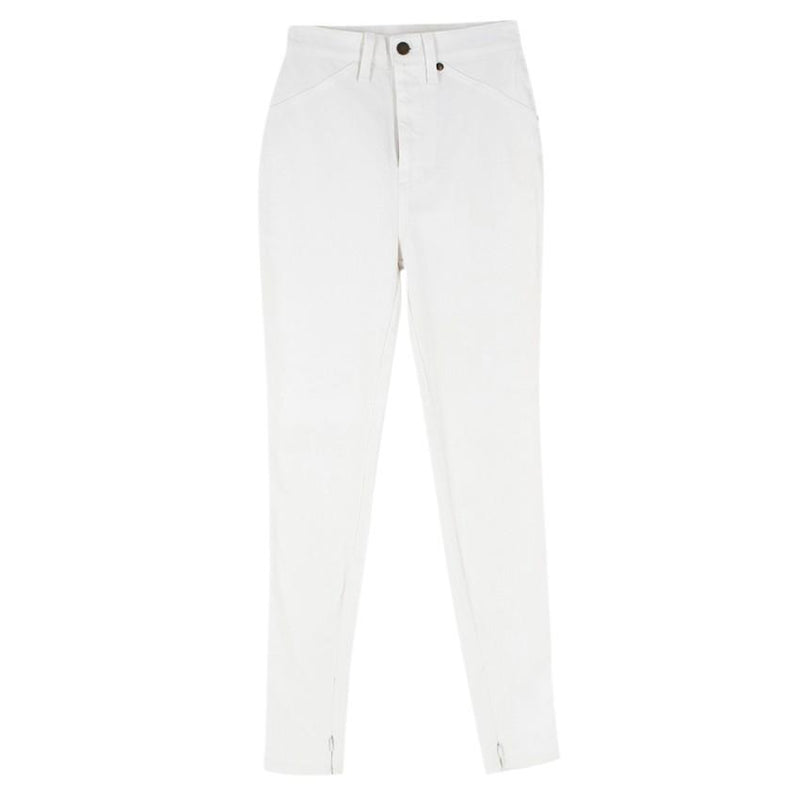 Rodarte White High Waisted Skinny Fit Jeans