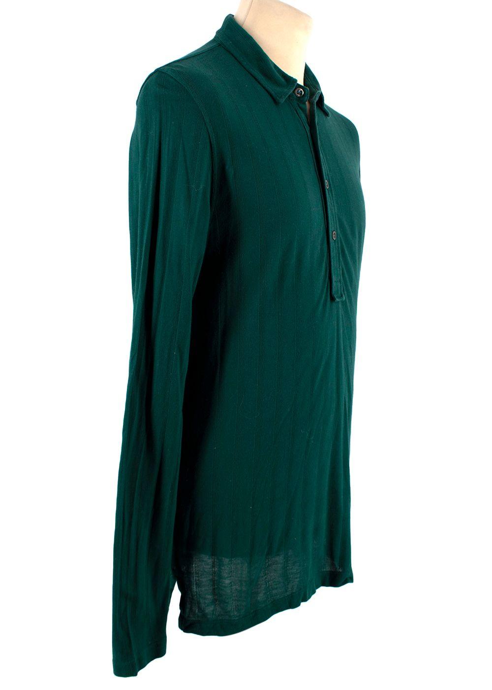 Teal Cotton Polo Shirt