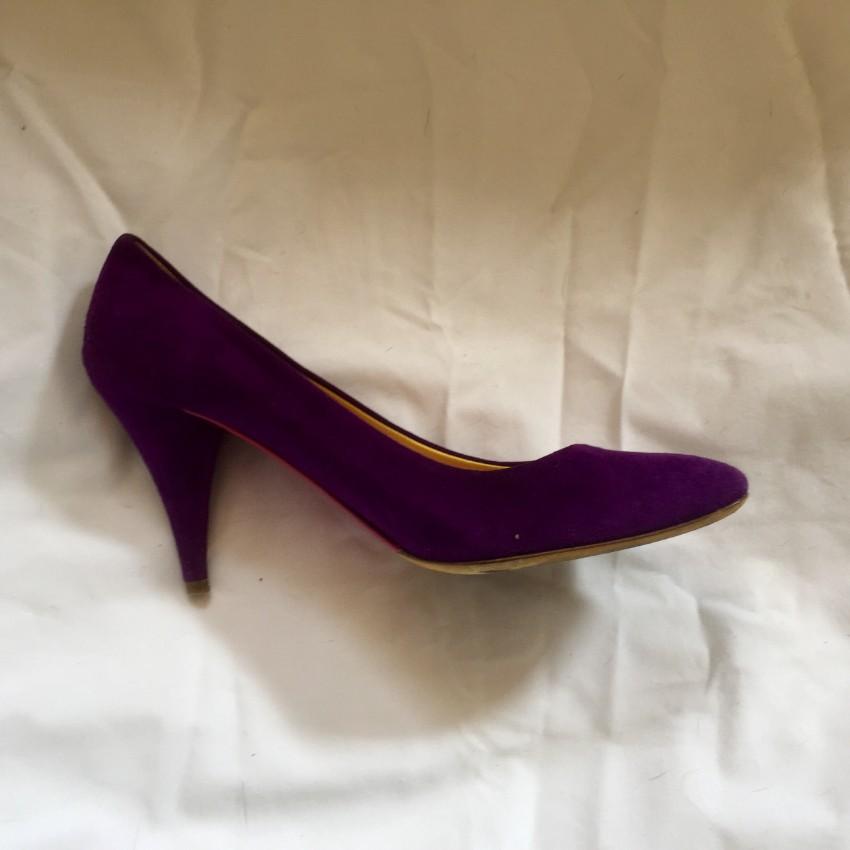 Miu Miu Purple Suede Pumps