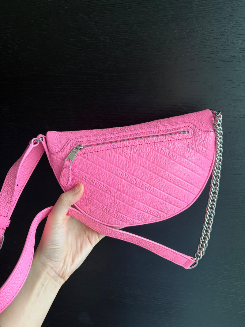 Balenciaga Souvenir XS Pink Leather Bag