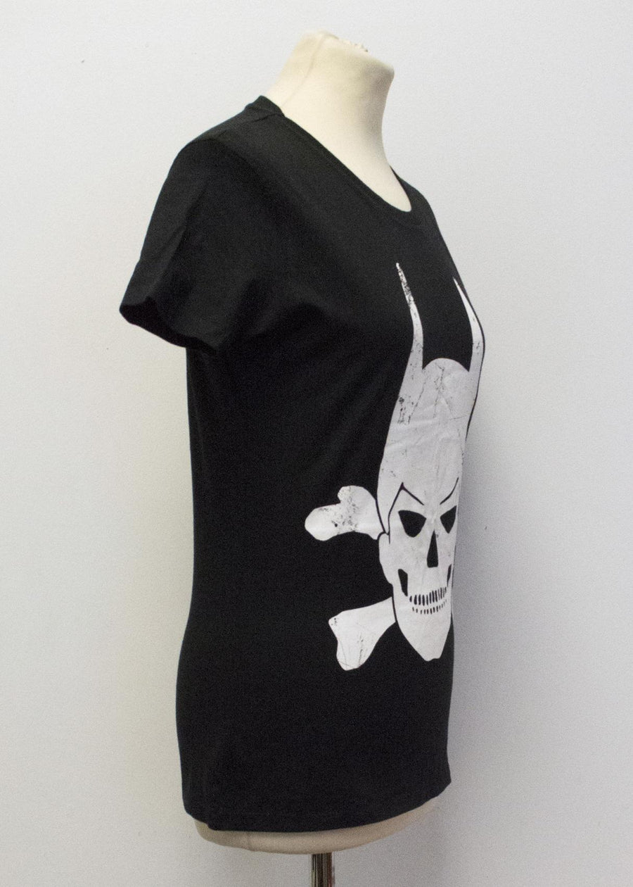 Black Bat Skull T Shirt