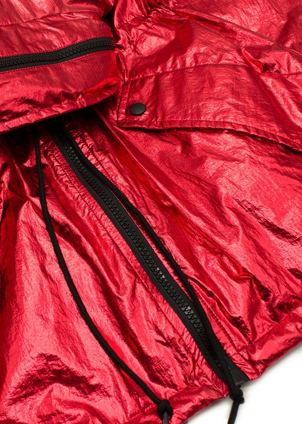 Kenzo Red Metallic Windbreaker Jacket
