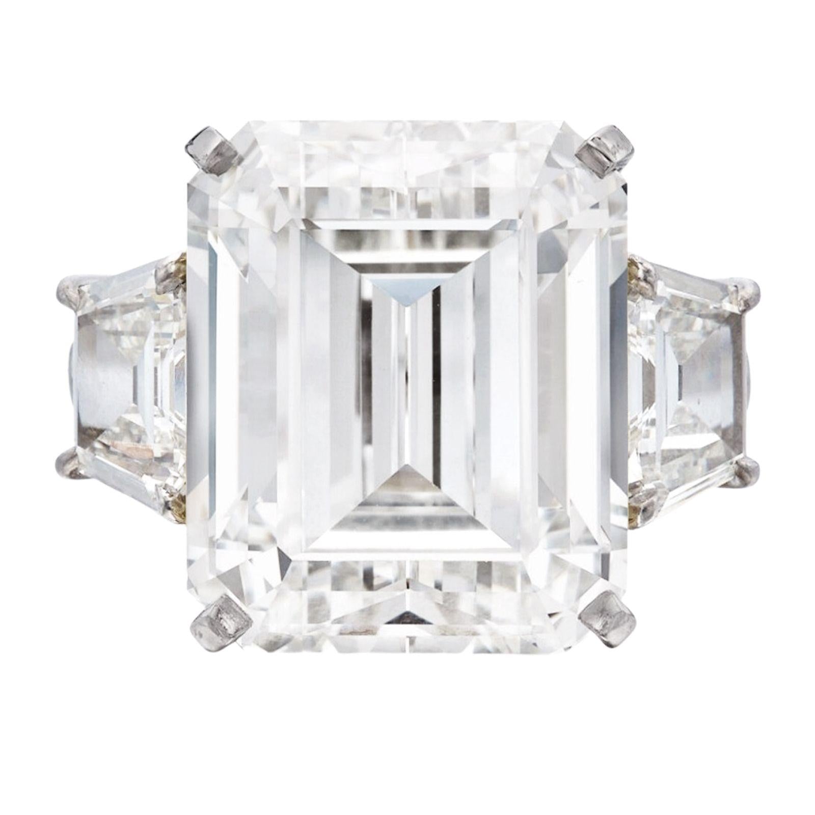 Verde 5ct IGI Certified Lab Grown VS Emerald Cut Diamond Ring