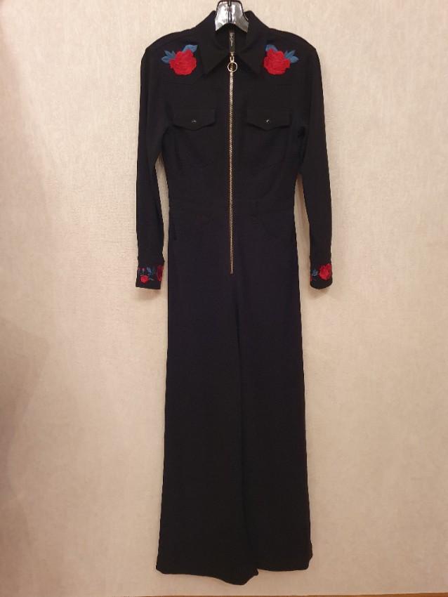 Adam Selman Floral Embroidered Jumpsuit