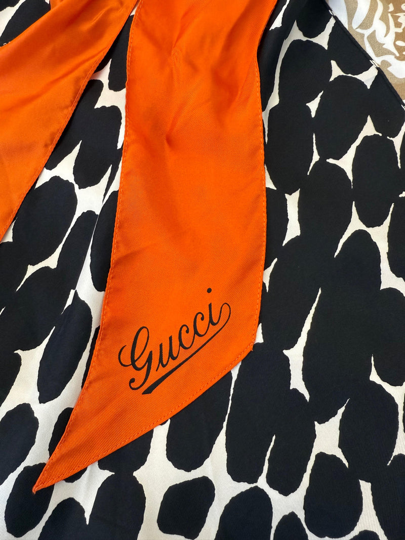 Gucci Printed Silk Halter Top
