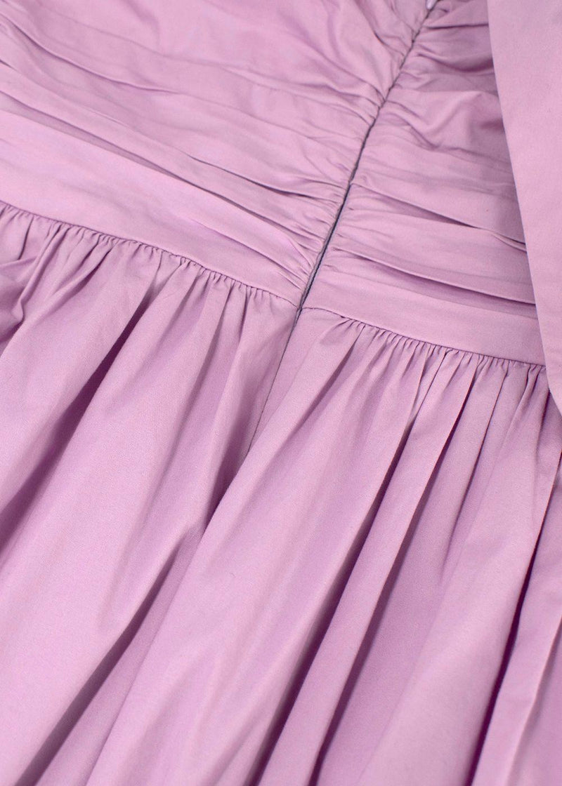 Staud Lavender  Gloria Stretch-Cotton Poplin Maxi Dress