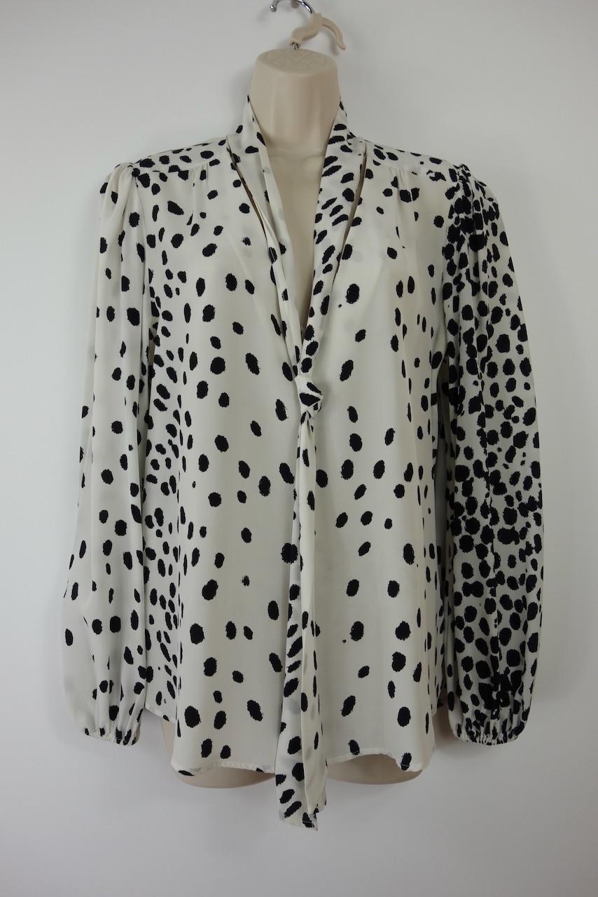 Rixo Polka Dot Moss Blouse
