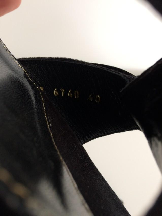 Sergio Rossi Black Velvet Knot Mules