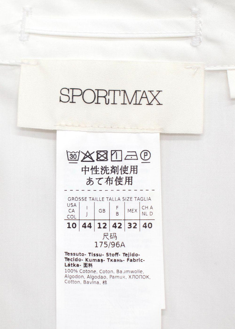 Sportmax Fitted White Shirt