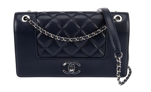 Chanel Blue Mademoiselle Single Flap Bag