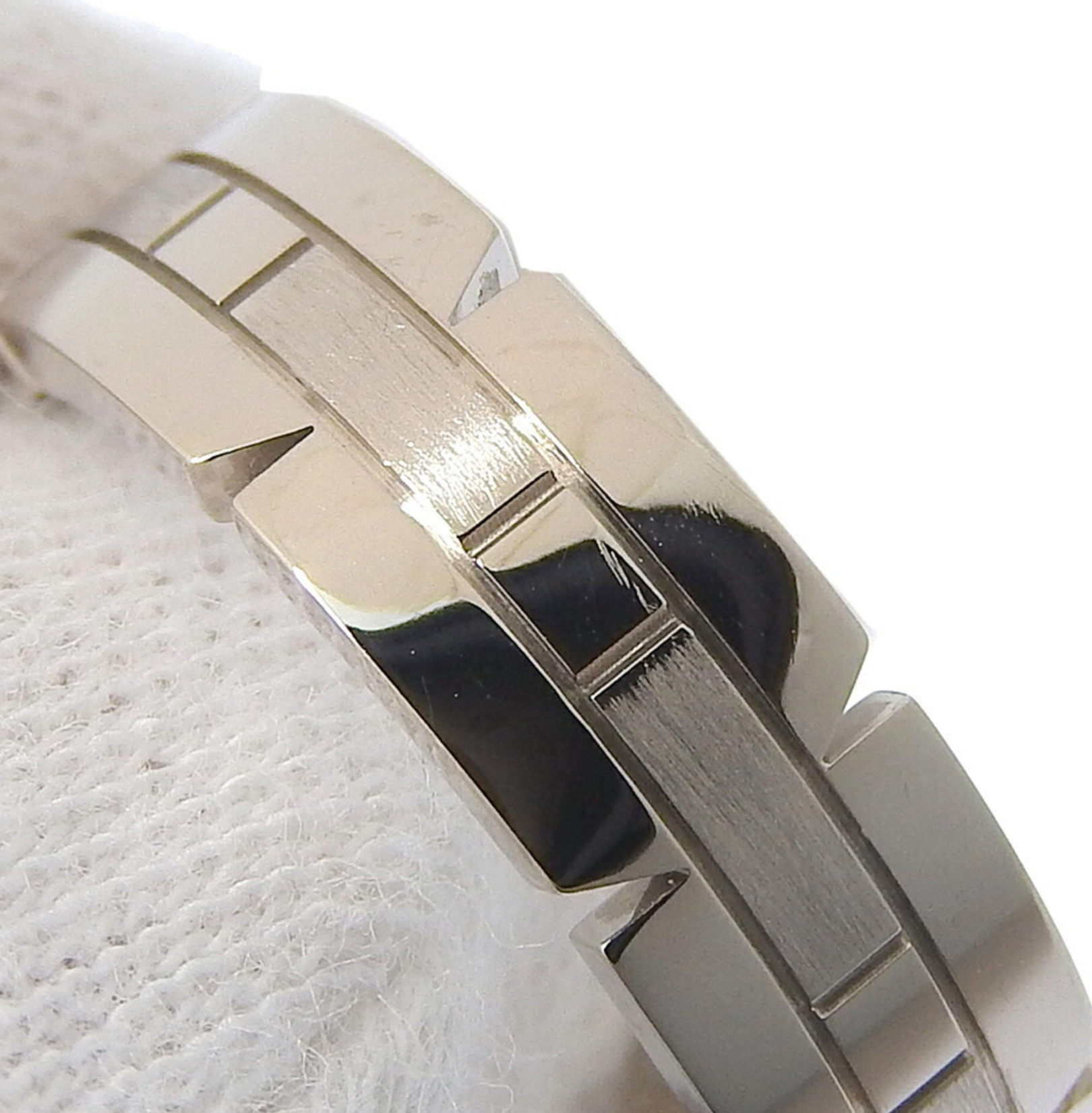 Cartier Tank Française Ring 18K White Gold Size 8.5