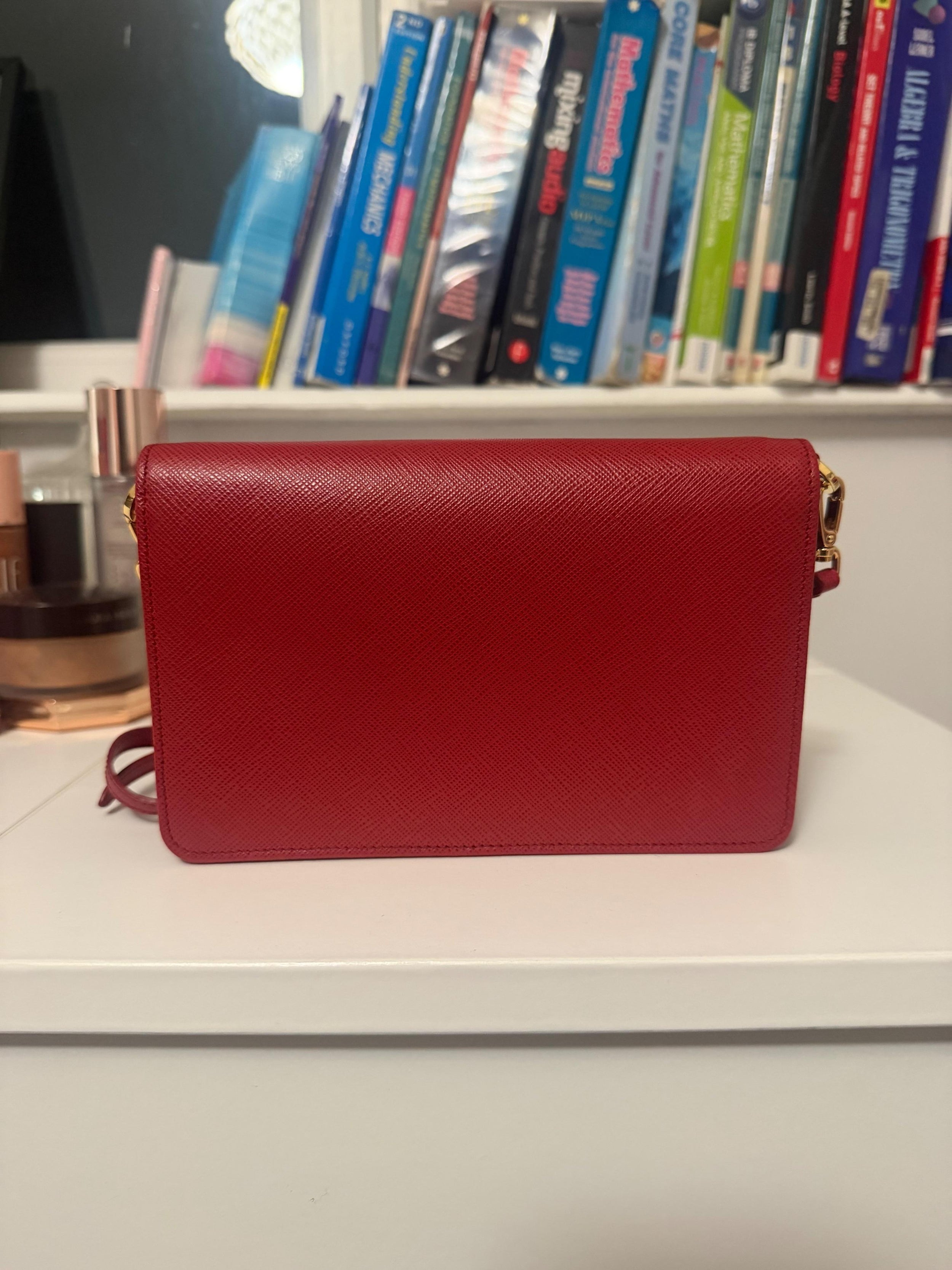 Prada Mini Red Crossbody Bag