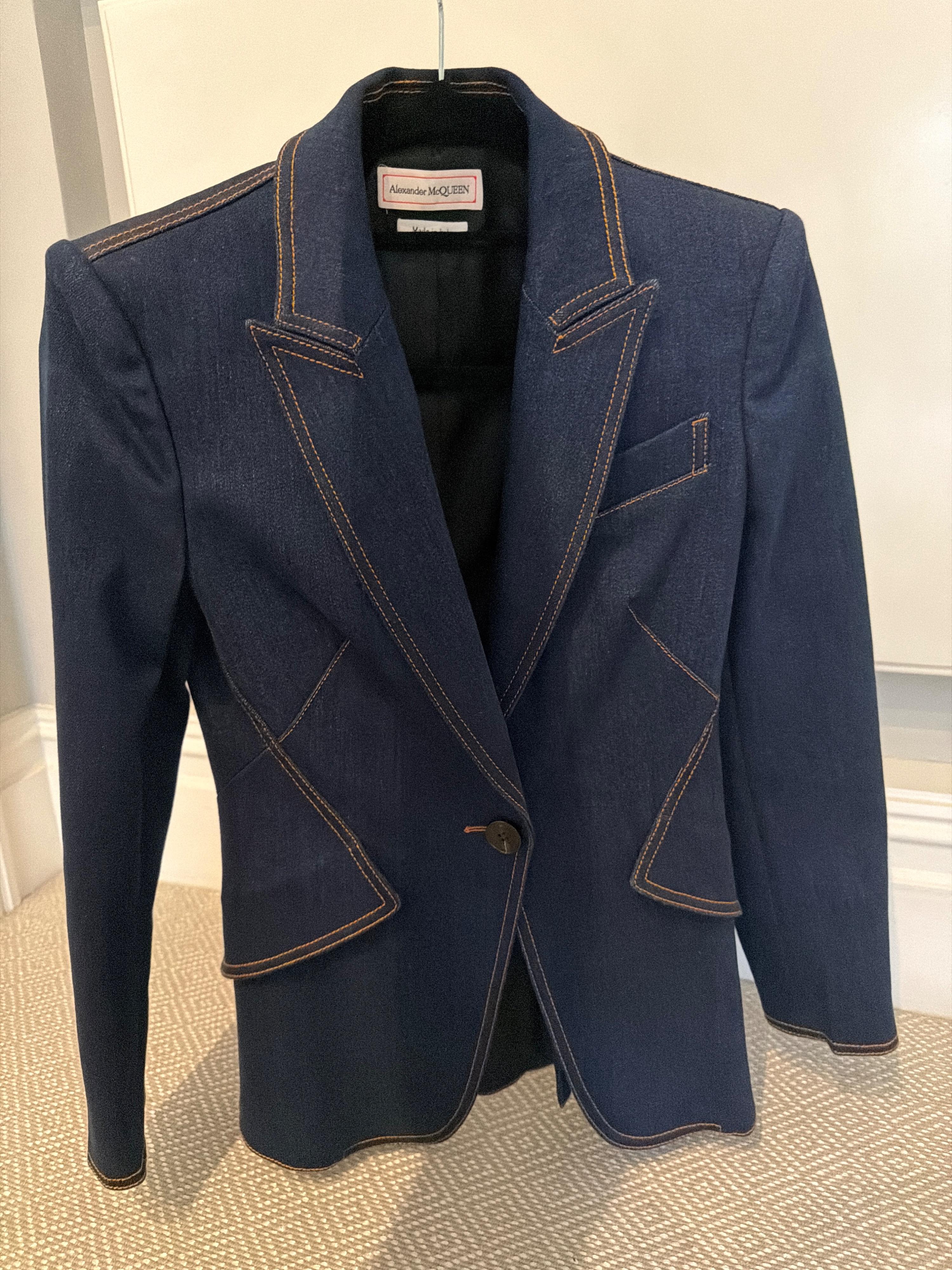 Alexander McQueen Denim Blazer