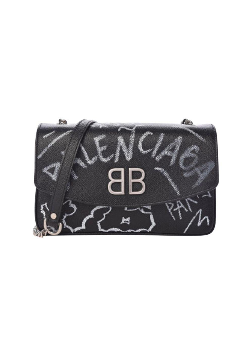 Calfskin Graffiti BB Chain Wallet