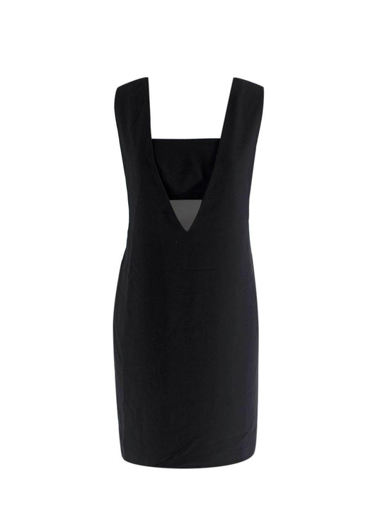 T By Alexander Wang Black Crepe Cut Out Mini Dress