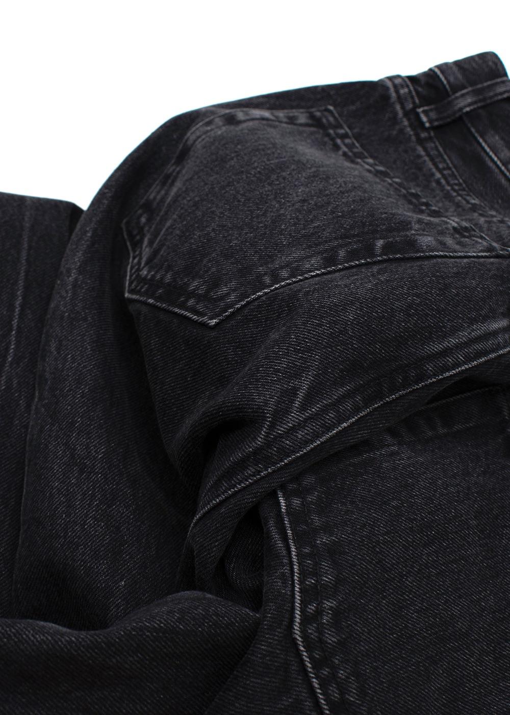 Balenciaga Black Straight Leg Jeans