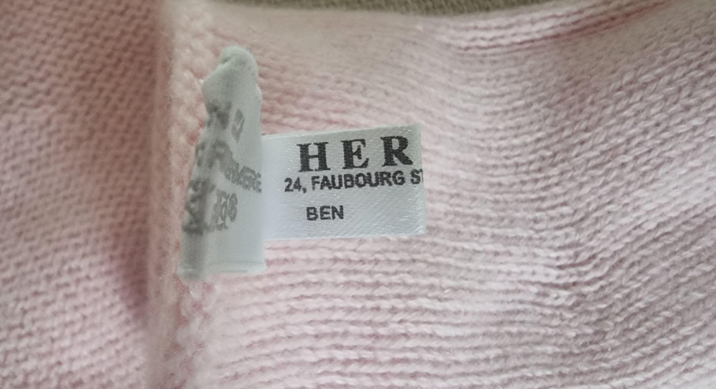 Hermes Pink Cashmere Baby Socks