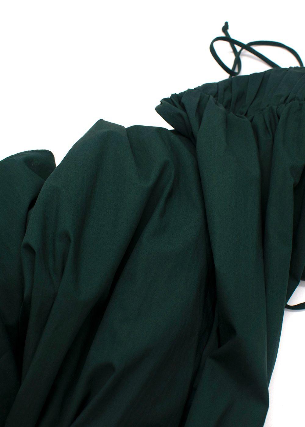 By Malene Birger Bottle Green Tiered Midi Dress