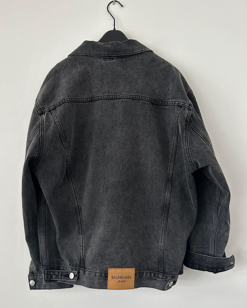 Oversized Button-Up Denim Jacket