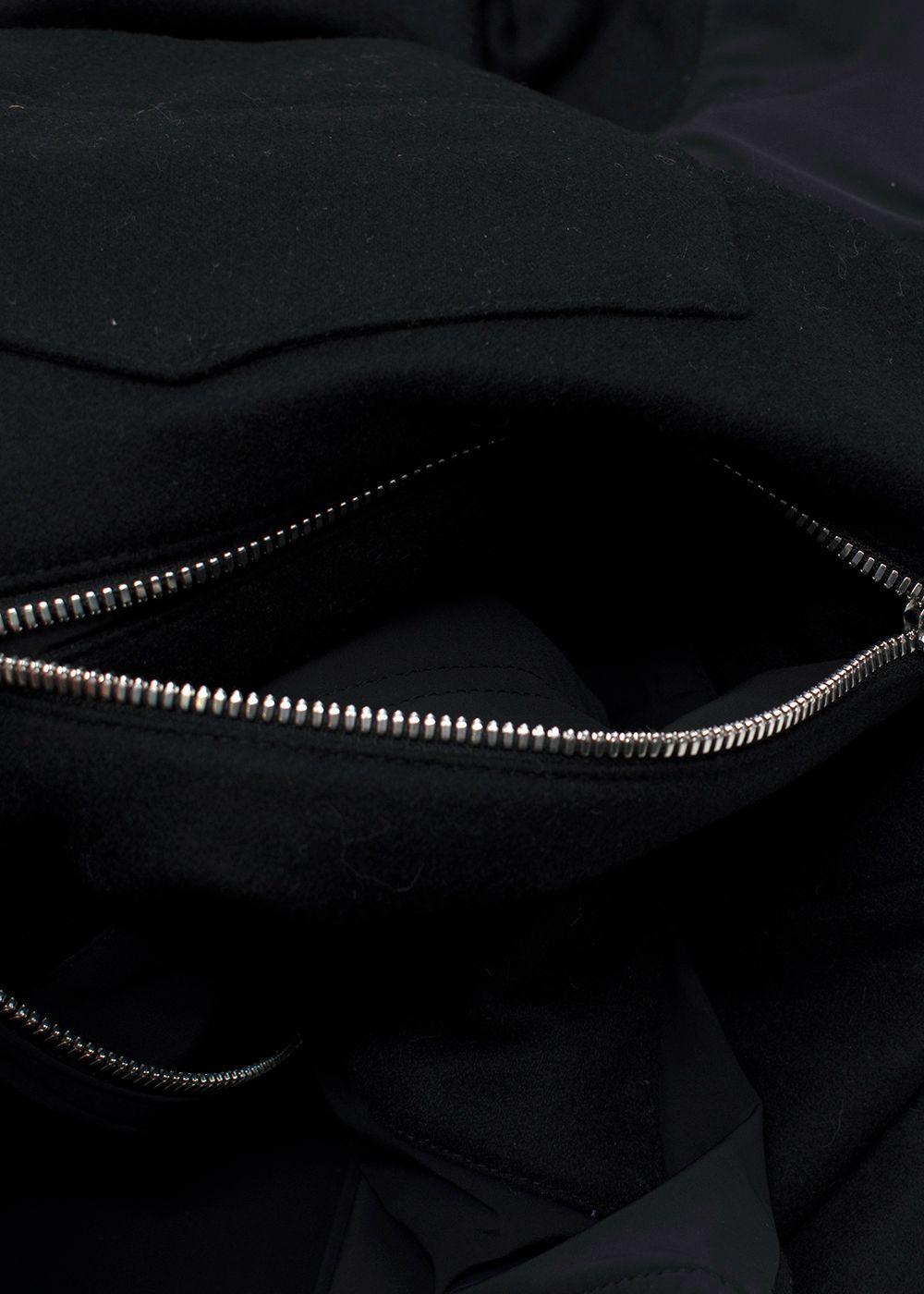 Hermès Black Zip Up Cashmere Gilet