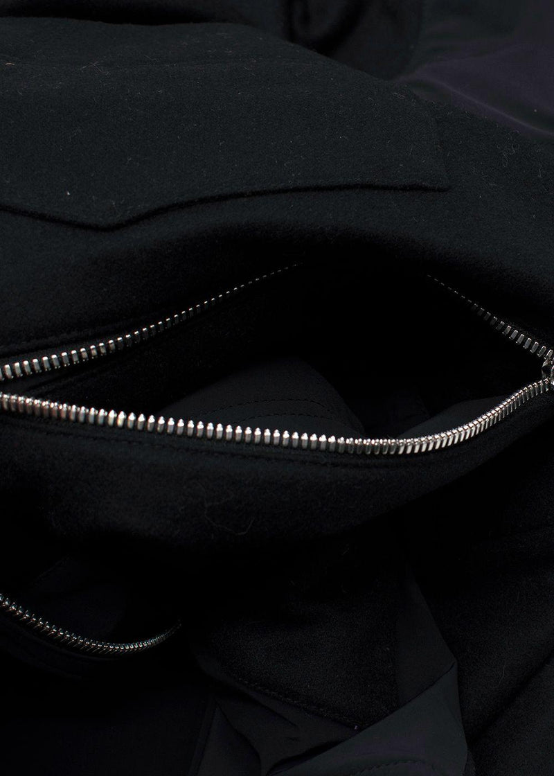 Hermès Black Zip Up Cashmere Gilet