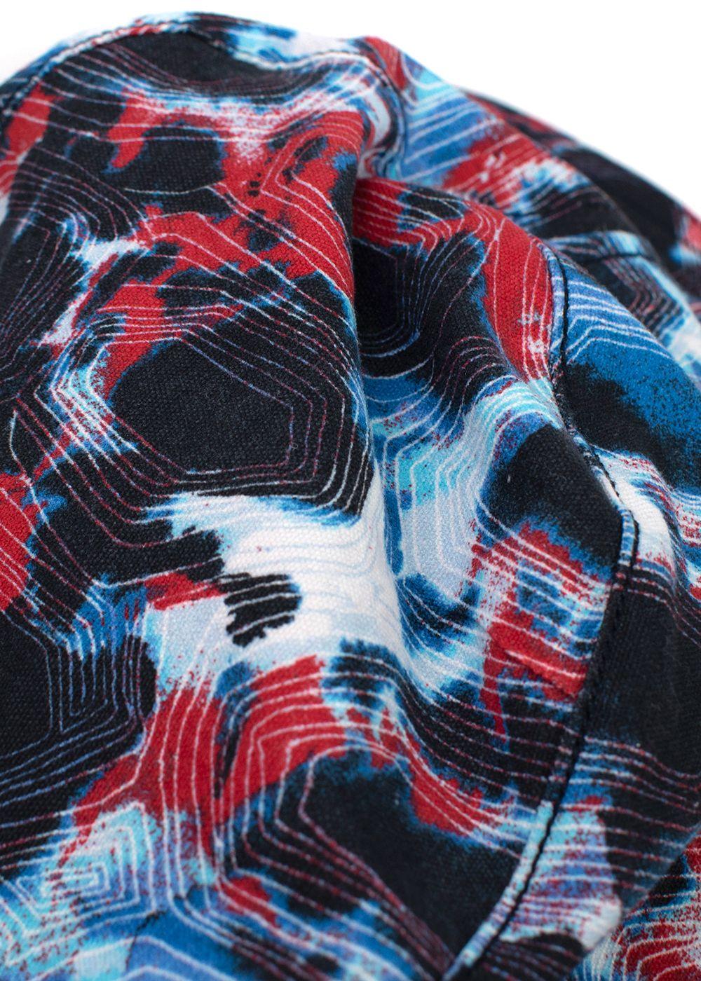 Thorsun Kids Blue and Red Tortoise Print Bucket Hat