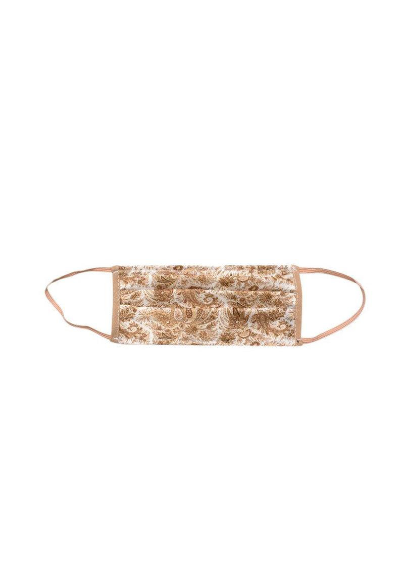 Yellow Paisley Face Mask