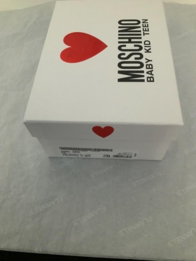 Moschino Kids Size 28 Logo Mary-Janes