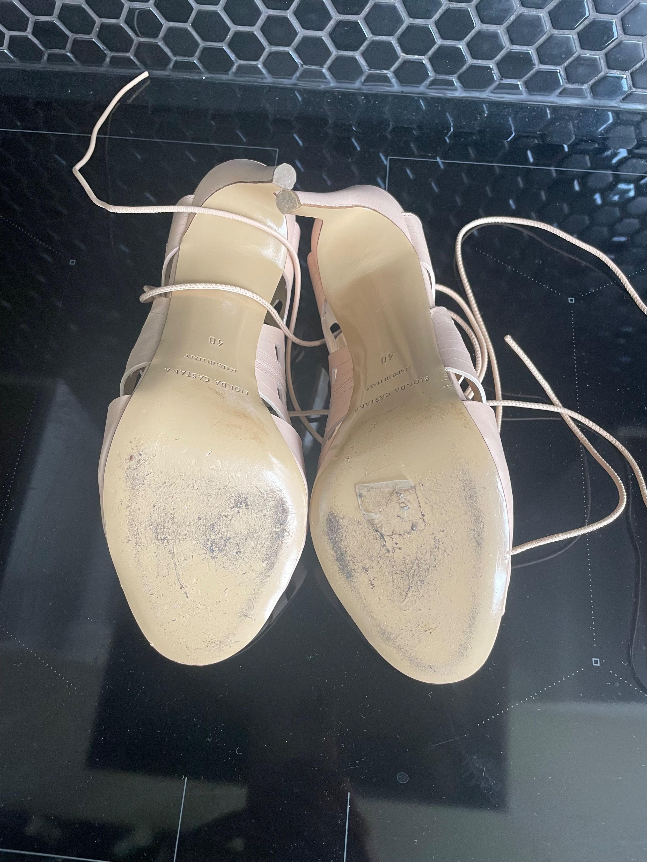 Laser Cut Leather Sandals