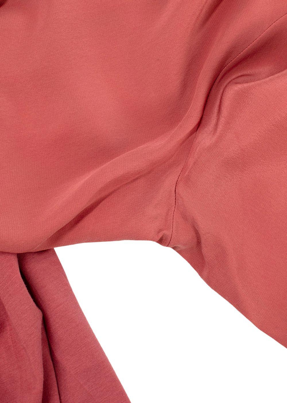 Falconeri Sunset Pink Silk Button Front Shirt