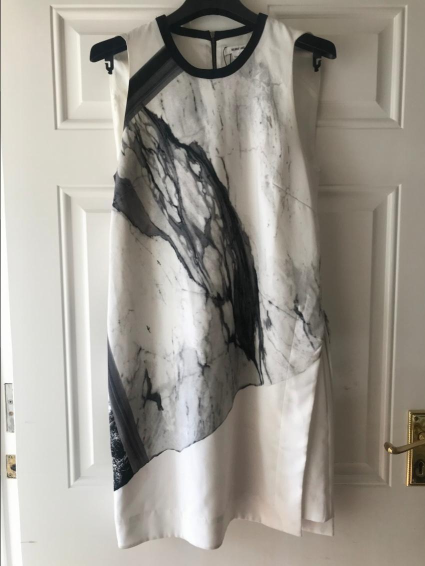 Helmut Lang Marble Print Dress