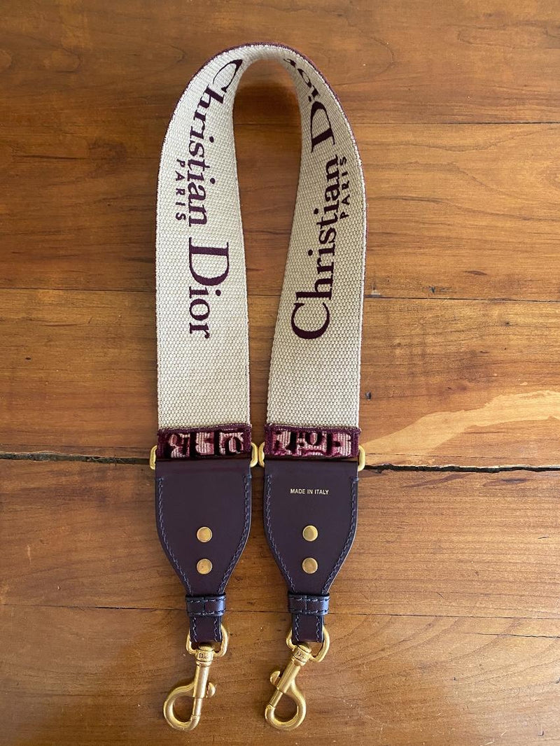 Dior Red Oblique Shoulder Strap