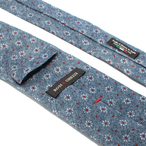 Rossi & Ghezi Blue Wool Tie