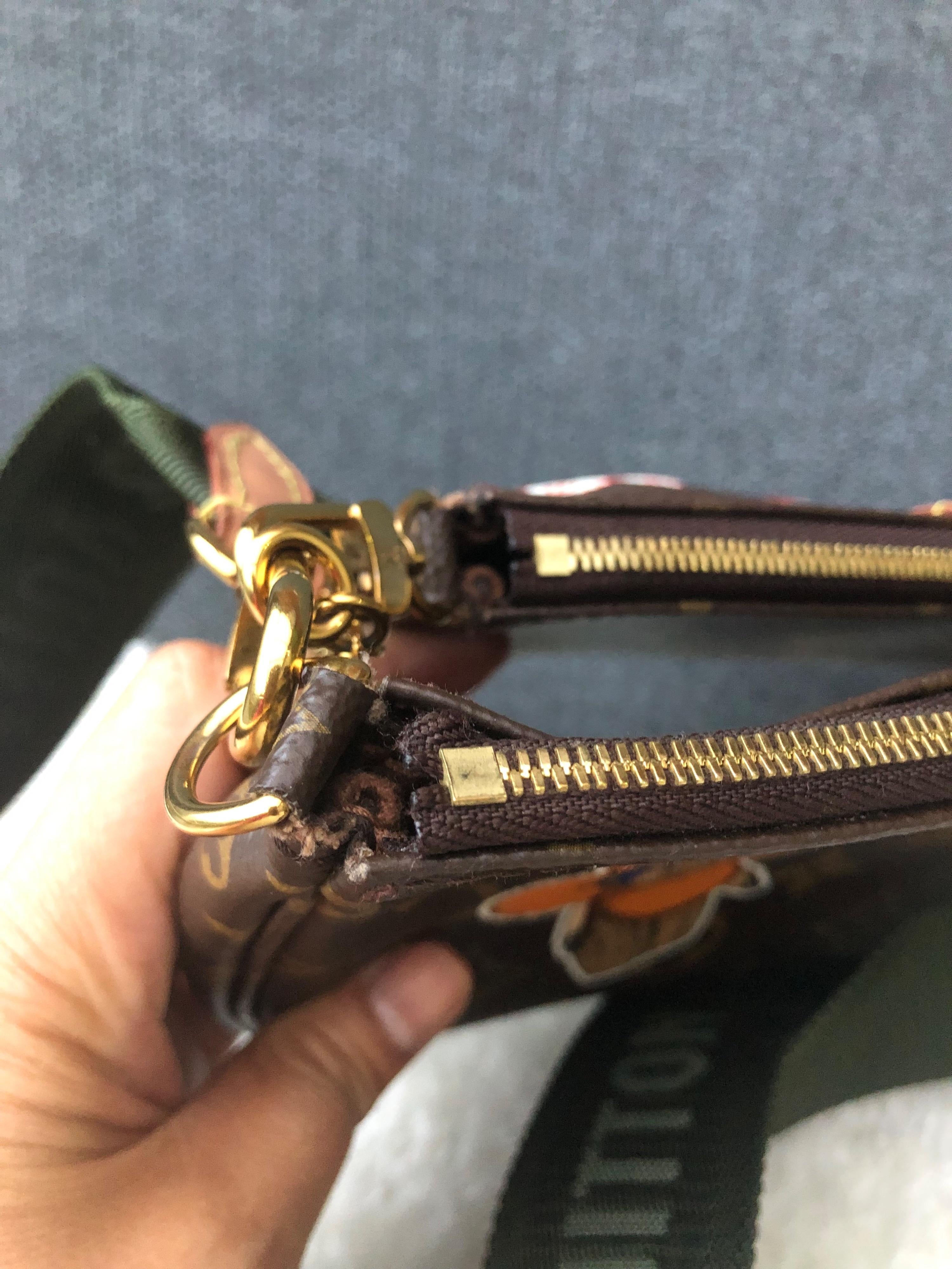 Monogram Pochette Accessoires with Stickers