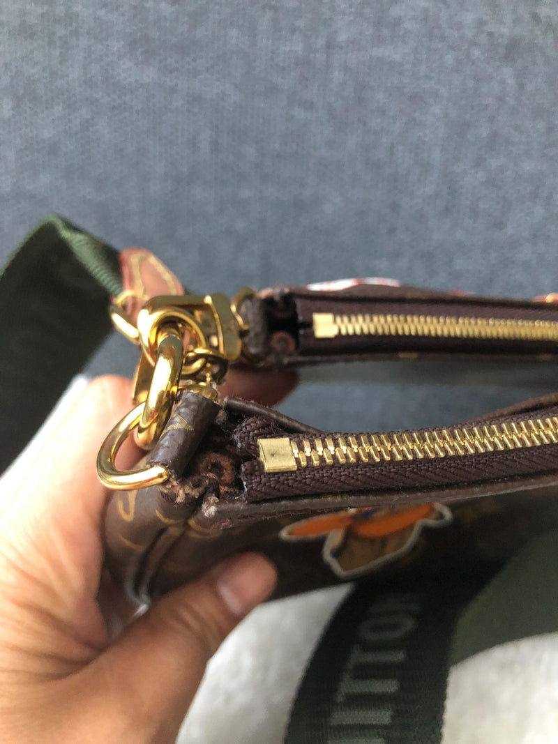 Monogram Pochette Accessoires with Stickers
