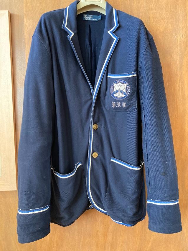 Polo Ralph Lauren Navy Embroidered Jersey Jacket
