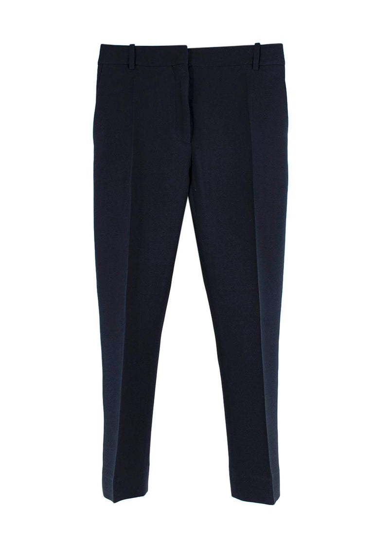 Valentino Navy Tailored Cropped Trousers