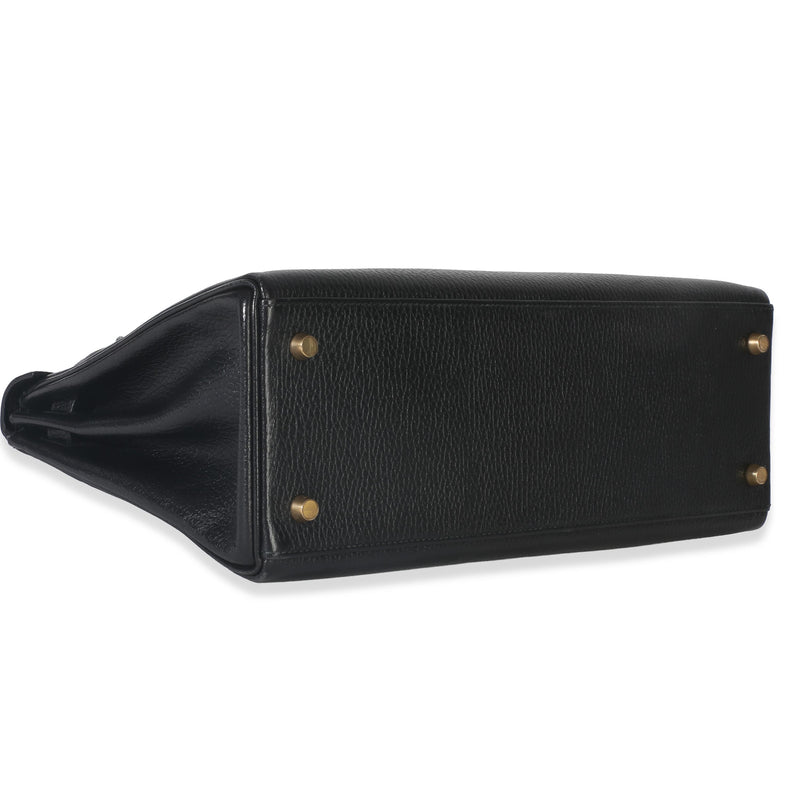 Hermès  Black Ardennes Vintage Kelly  32 GHW