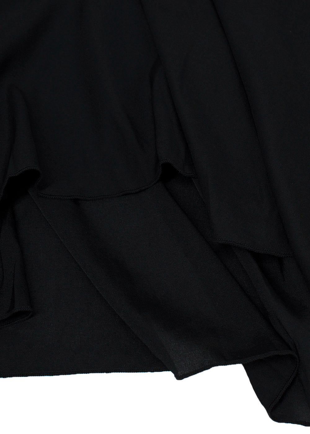 Dior Mesh Knit Black & Raspberry Midi Skirt