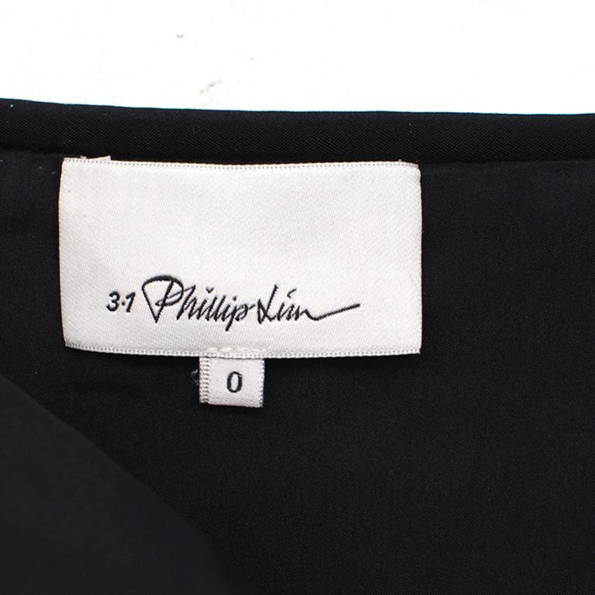 Phillip Lim Green and Navy Textured Skirt