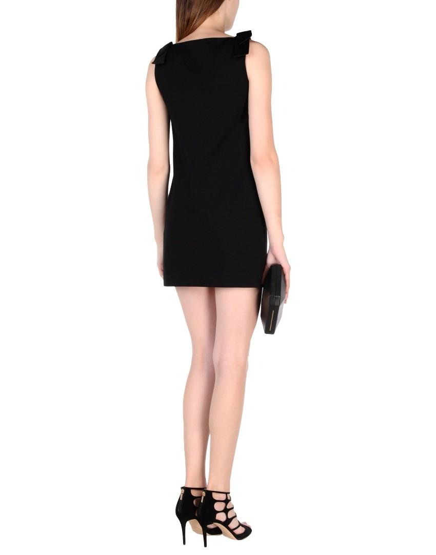 DSQUARED2 silk bow-embellished short jersey dress