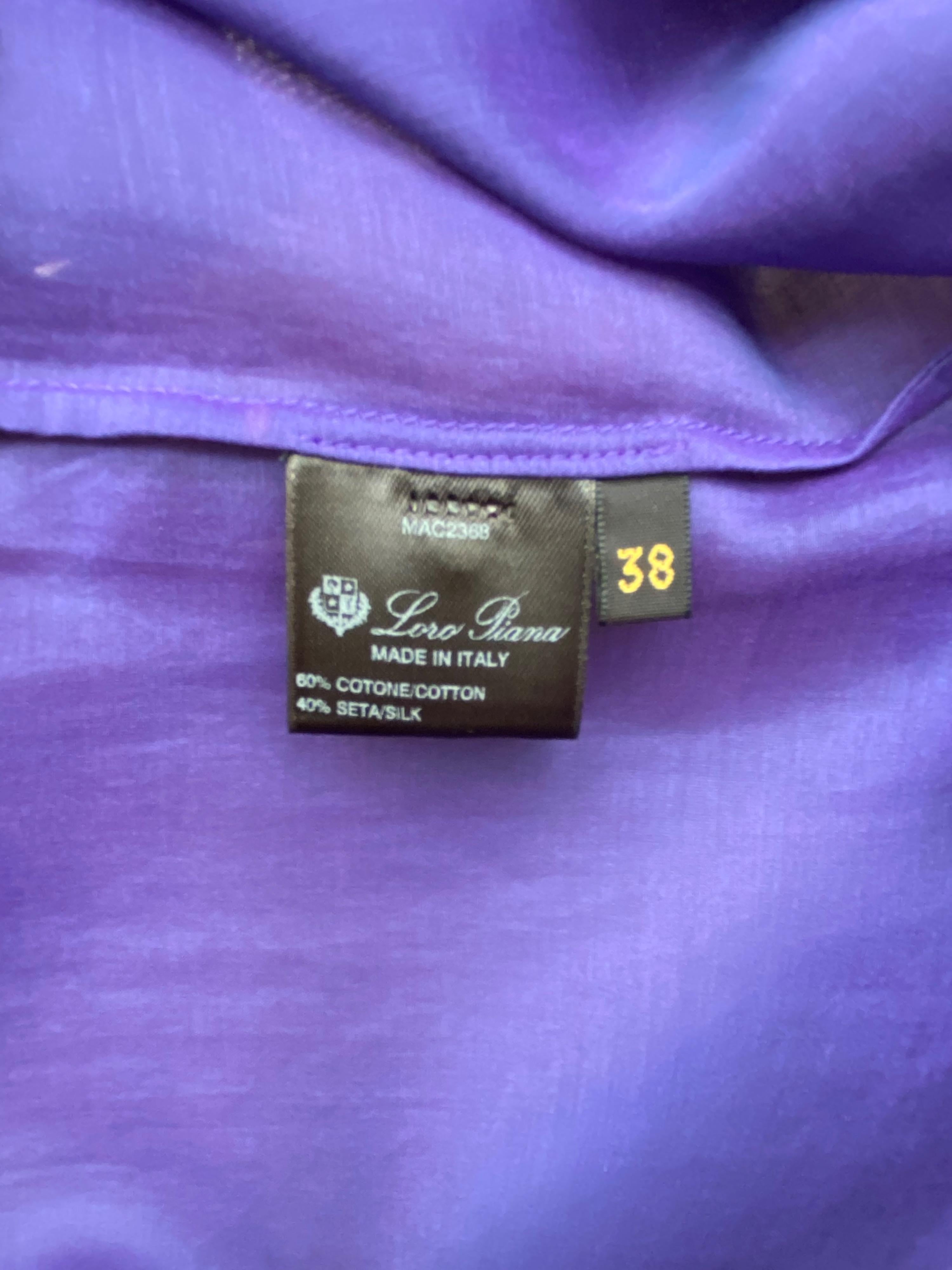 Purple Silk Blend Sleeveless Top